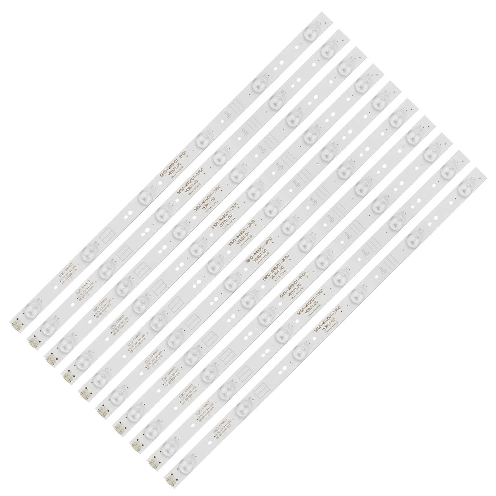 10pcs LED Bar LC490DUJ-SH A2 B4930FHD LT-50T450F RDL490FY 5800-W49001-DP00 5800-W49001-2P00 5800-W49001-0P00 5850-W50007-1P00
10pcs LED Bar LC490DUJ-SH A2 B4930FHD LT-50T450F RDL490FY 5800-W49001-DP00 5800-W49001-2P00 5800-W49001-0P00 5850-W50007-1P00