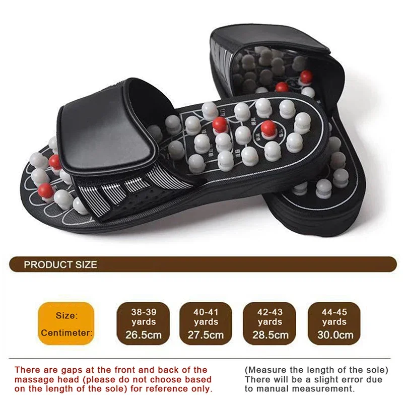 Spin Acupoint Massage Slippers Sandal For Men Women Feet Chinese Acupressure Therapy Medical Shoes
Spin Acupoint Massage Slippers Sandal For Men Women Feet Chinese Acupressure Therapy Medical Shoes
