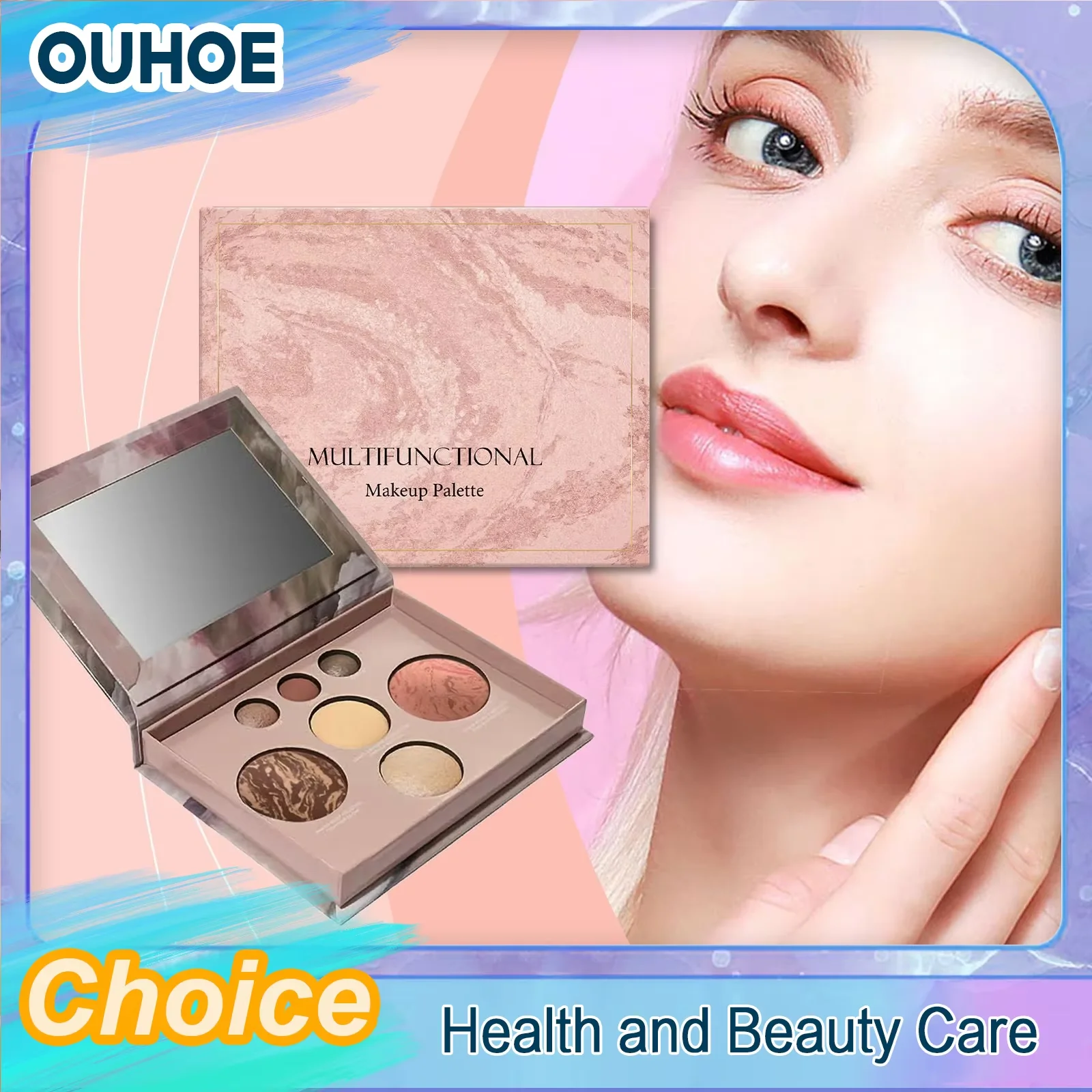 Многофункциональная палетка для макияжа: тени для век, контур, румяна, хайлайтер. Портативная, стойкая, для ежедневного использования. Палетка для декоративного макияжа лица.
Многофункциональная палетка для макияжа: тени для век, контур, румяна, хайлайтер. Портативная, стойкая, для ежедневного использования. Палетка для декоративного макияжа лица.