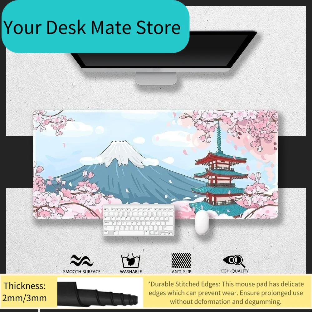 Mount Fuji with Cherry Blossoms Gaming Mouse Pad Waterproof Non-slip Desk Mat
Mount Fuji with Cherry Blossoms Gaming Mouse Pad Waterproof Non-slip Desk Mat