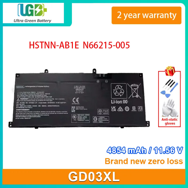 UGB New GD03XL Laptop battery For HP Envy X360 14 FC0104TU FC0000 FA0000 Pavilion 16-AG0052AU HSTNN-AB1E N66215-005 battery
UGB New GD03XL Laptop battery For HP Envy X360 14 FC0104TU FC0000 FA0000 Pavilion 16-AG0052AU HSTNN-AB1E N66215-005 battery