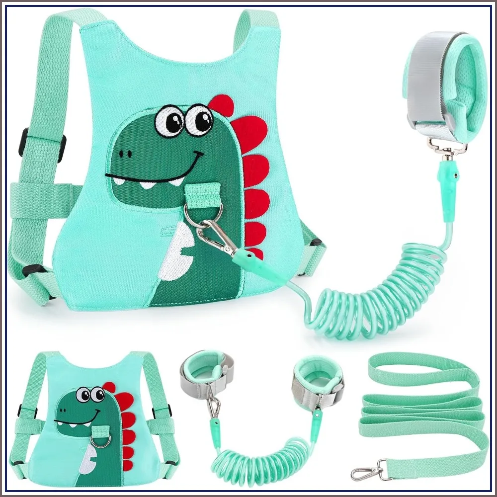 Toddler Leash: Baby Walking Safety Harness & Anti-Lost Wrist Link for Girls/Boys Travel (Green)
Toddler Leash: Baby Walking Safety Harness & Anti-Lost Wrist Link for Girls/Boys Travel (Green)