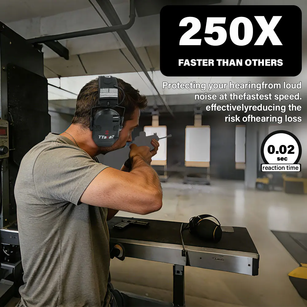 Outdoor Tactical Electronic Shooting Earmuff Gun Range Anti-noise Headset Impact Sound Amplification Hearing protector
Outdoor Tactical Electronic Shooting Earmuff Gun Range Anti-noise Headset Impact Sound Amplification Hearing protector