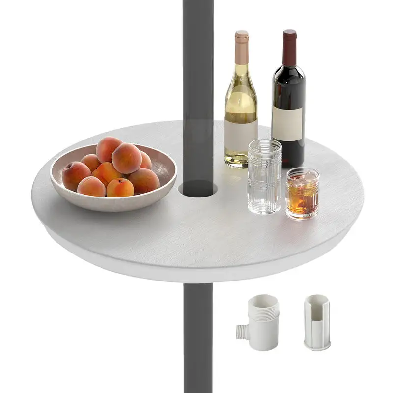 20 Inch Outdoor Adjustable Umbrella Table for 2 Sizes Patio Umbrella Pole-White
20 Inch Outdoor Adjustable Umbrella Table for 2 Sizes Patio Umbrella Pole-White