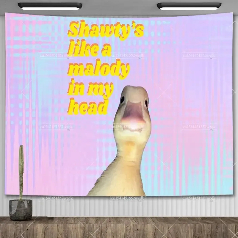 KMN33Kawaii Duck Meme гобелен Shawty's Like A Melody гобелены настенные флаги украшение комнаты эстетический гобелен с животными6Jn # 
KMN33Kawaii Duck Meme гобелен Shawty's Like A Melody гобелены настенные флаги украшение комнаты эстетический гобелен с животными6Jn #