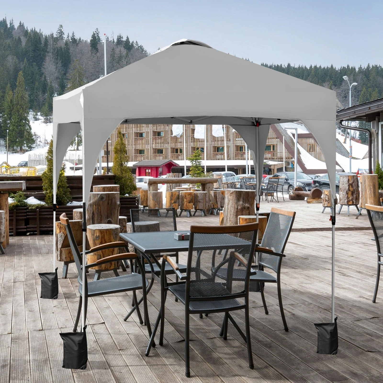 6.6x6.6 FT Pop up Canopy Tent Shelter Height Adjustable w/ Roller Bag White
6.6x6.6 FT Pop up Canopy Tent Shelter Height Adjustable w/ Roller Bag White