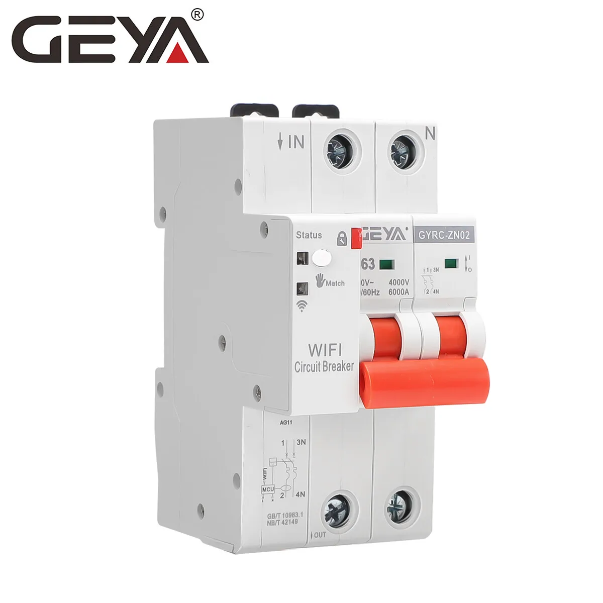 GEYA 1P 2P TUYA WiFi MCB Умный автоматический выключатель Защита от короткого замыкания Умный повторный переключатель с таймером Дистанционное управление Din-рейка 80A
GEYA 1P 2P TUYA WiFi MCB Умный автоматический выключатель Защита от короткого замыкания Умный повторный переключатель с таймером Дистанционное управление Din-рейка 80A