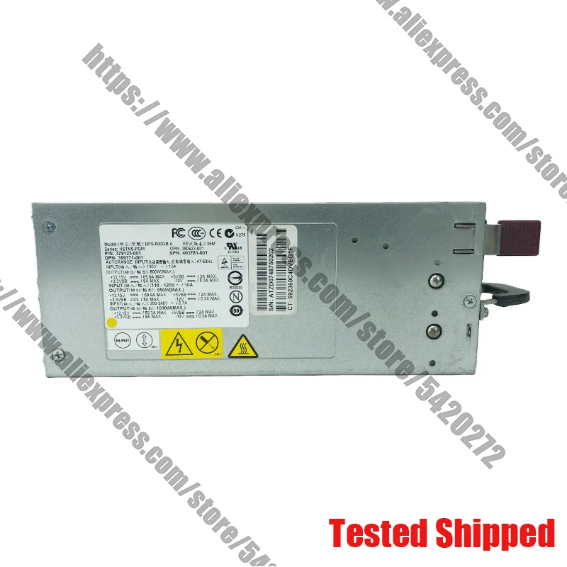 DL380 G5 1000W DPS-800GB A, 379123-001,403781-001 для блока питания сервера
DL380 G5 1000W DPS-800GB A, 379123-001,403781-001 для блока питания сервера