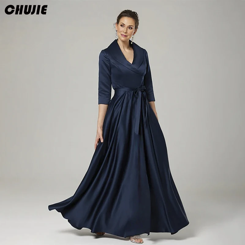 Satin Elegant Classic Mother of The Bride Dress Customized Prom Party Gowns Women Wedding Guest Dresses Formal Evening Dress
Satin Elegant Classic Mother of The Bride Dress Customized Prom Party Gowns Women Wedding Guest Dresses Formal Evening Dress