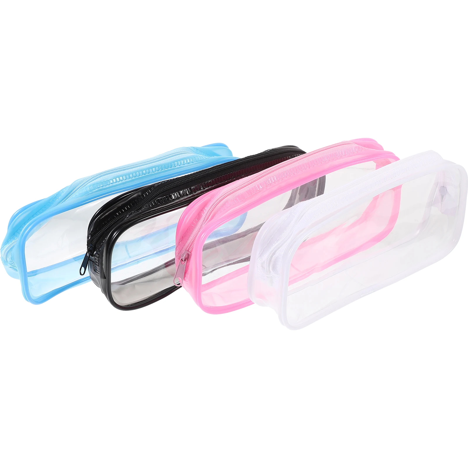 4pcs Multicolor Clear Pencil Bag Large Capacity Zipper Case Makeup Storage Pouch Decorative Stationery Bag Pen Organizer
4pcs Multicolor Clear Pencil Bag Large Capacity Zipper Case Makeup Storage Pouch Decorative Stationery Bag Pen Organizer