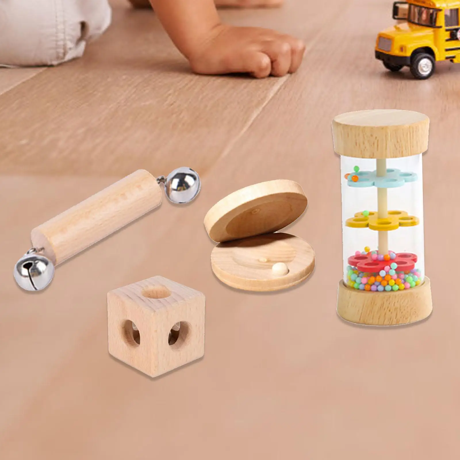 4 Pieces Wood Music Set Development Sensory Skills Toy Kids Musical Instruments Toys for Toddlers Boys Girls Children Kids Gifts
4 Pieces Wood Music Set Development Sensory Skills Toy Kids Musical Instruments Toys for Toddlers Boys Girls Children Kids Gifts