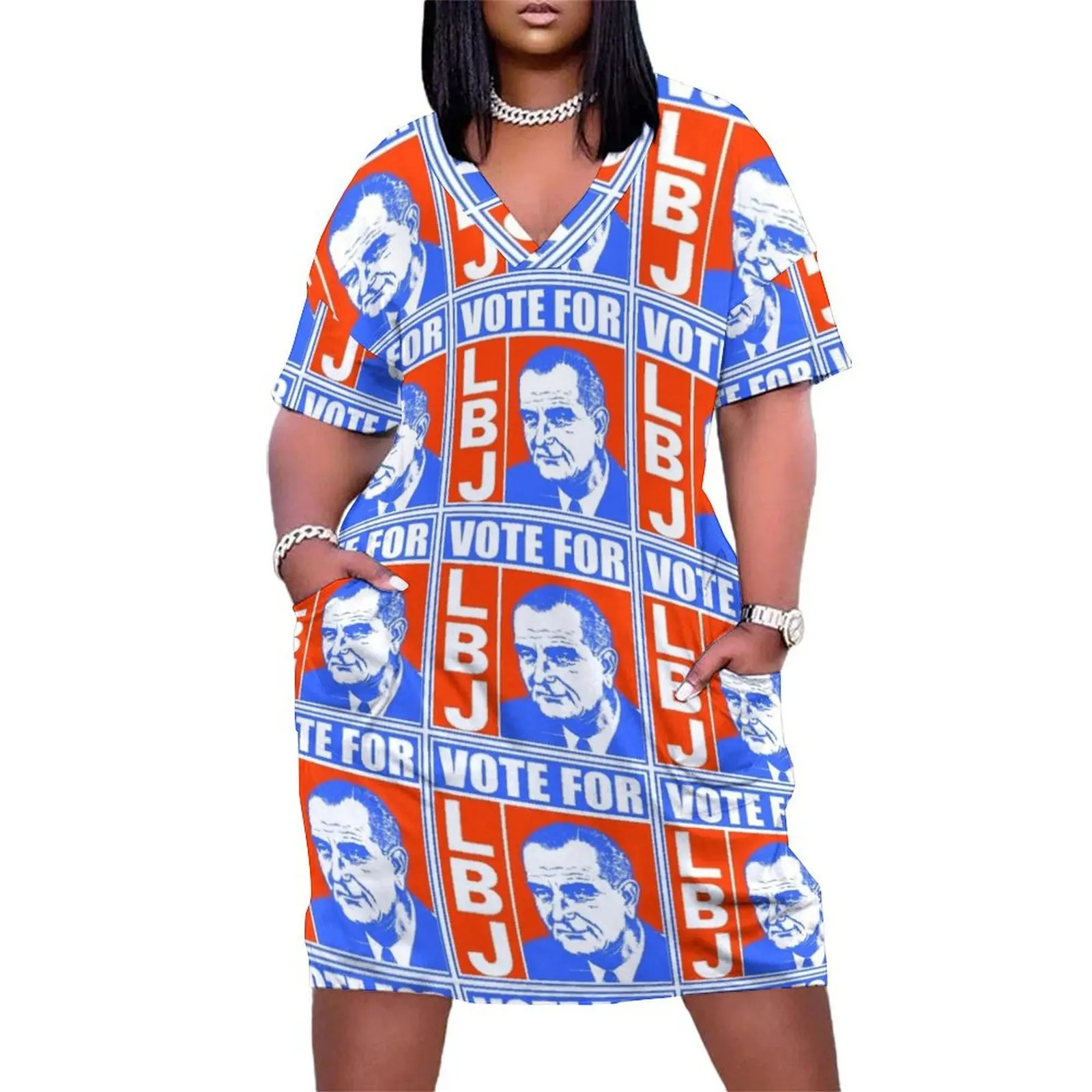 VOTE FOR LBJ Loose Pocket Dress clothing women summer 2025 party dresses women summer dresses ladies 2025 Prom gown
VOTE FOR LBJ Loose Pocket Dress clothing women summer 2025 party dresses women summer dresses ladies 2025 Prom gown