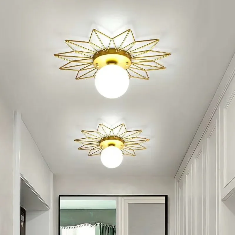Modern Gold Ceiling Lamp Entrance Corridor Hallway Lamps Surface Mount Glass Ceiling Light G9 Bulb LED Indoor Lighting Fixtures
Modern Gold Ceiling Lamp Entrance Corridor Hallway Lamps Surface Mount Glass Ceiling Light G9 Bulb LED Indoor Lighting Fixtures