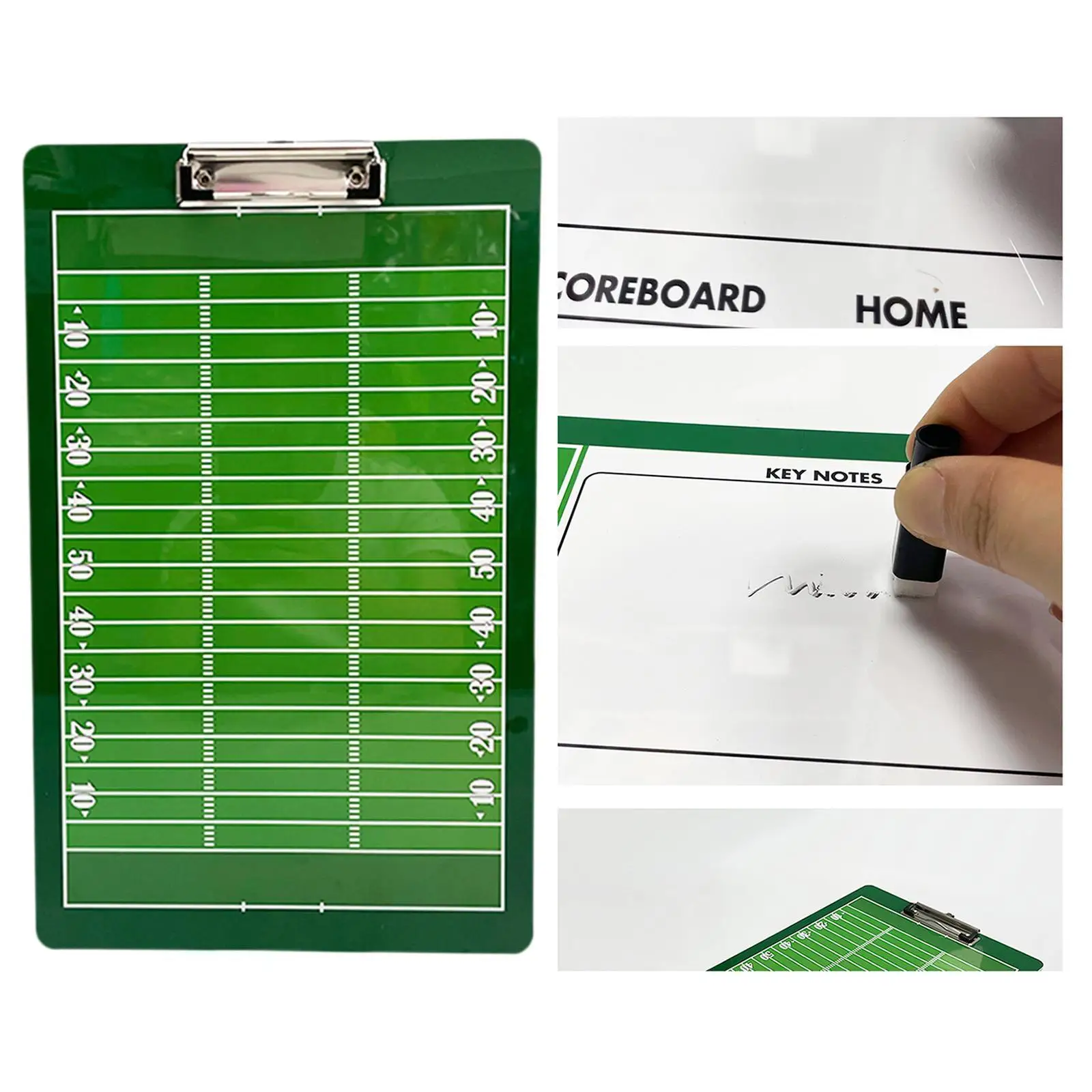 Dry Erase Board Football Whiteboard Easy to Carry Football Coaching Equipment for Sports Ball Competition Football Accessory
Dry Erase Board Football Whiteboard Easy to Carry Football Coaching Equipment for Sports Ball Competition Football Accessory