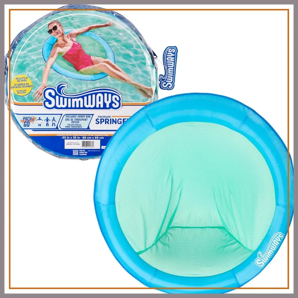 Spring Float Pool Lounger, Inflatable Pool Float for Adults, Fast Inflation, Ages 15+
Spring Float Pool Lounger, Inflatable Pool Float for Adults, Fast Inflation, Ages 15+