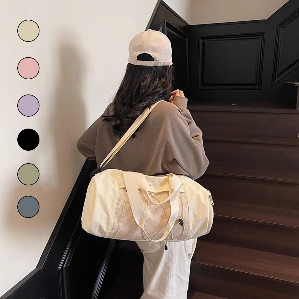 Fashion Korean Style Travel Luggage Bag Large Capacity Dry and Wet Separated Gym Bag Carrying Single Shoulder Duffel Bag Sports
Fashion Korean Style Travel Luggage Bag Large Capacity Dry and Wet Separated Gym Bag Carrying Single Shoulder Duffel Bag Sports