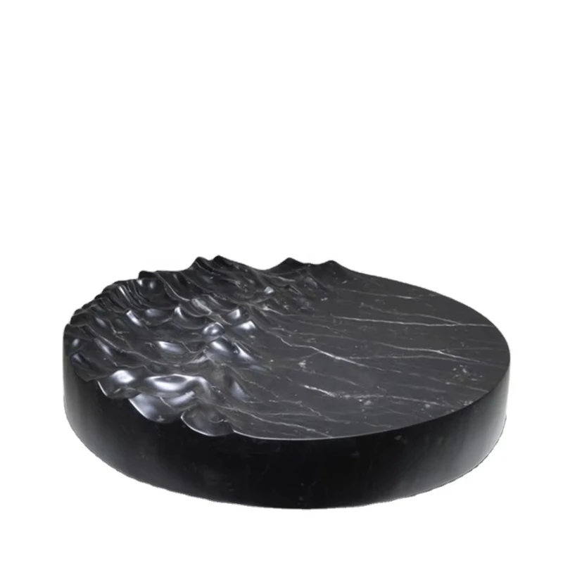 Modern Handmade Black Abstract Stone Ink Disc Art Table Sculpture
Modern Handmade Black Abstract Stone Ink Disc Art Table Sculpture