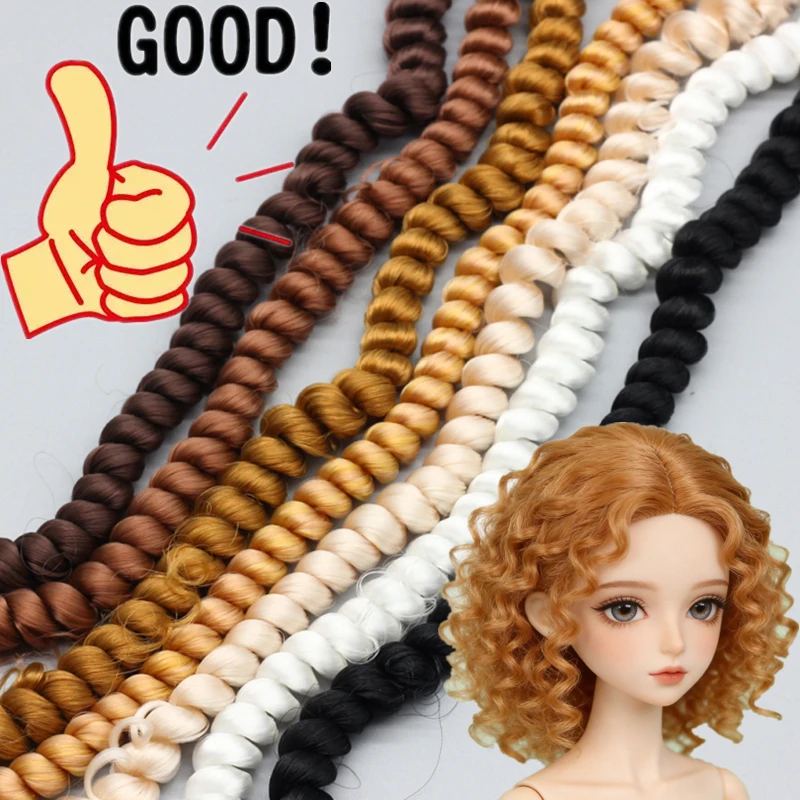 1M Screw Curly Hair Accessories For Dolls BJD Doll Wig High-Temperature Material Resistant Fiber Hair Wefts Hair Wig Kids Gifts
1M Screw Curly Hair Accessories For Dolls BJD Doll Wig High-Temperature Material Resistant Fiber Hair Wefts Hair Wig Kids Gifts