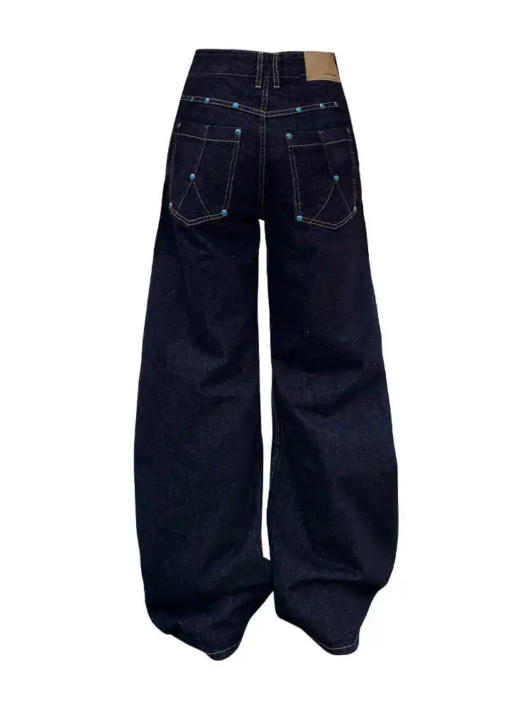 Women's Dark Blue Y2k Emo Jeans Japanese 2000s Style Baggy Boyfriend Jean Pants Vintage Harajuku Denim Trousers Clothes Summer
Women's Dark Blue Y2k Emo Jeans Japanese 2000s Style Baggy Boyfriend Jean Pants Vintage Harajuku Denim Trousers Clothes Summer