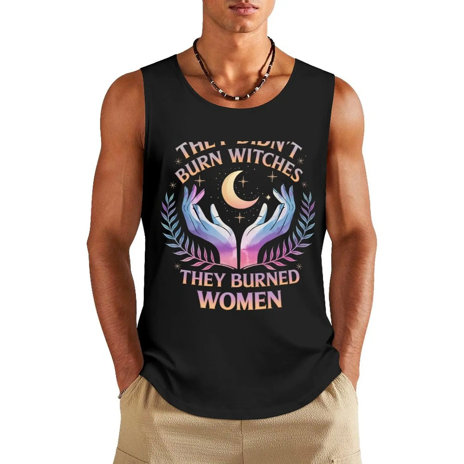 They Didn't Burn Witches They Burned Women Witchy Feminist Tank Top Men's gym clothing fashion 2025 man sleeveless jackets
They Didn't Burn Witches They Burned Women Witchy Feminist Tank Top Men's gym clothing fashion 2025 man sleeveless jackets