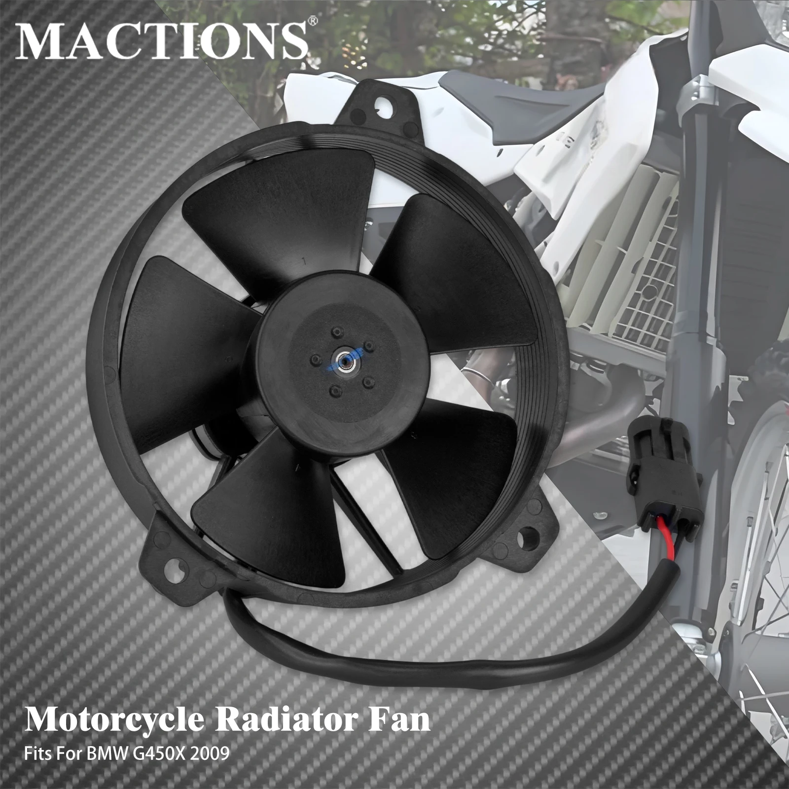 Motorcycle CoolFlow Fan 1PC Black Cooling Radiators Fan Plastic Electric Fan Fits For BMW G450X 2009
Motorcycle CoolFlow Fan 1PC Black Cooling Radiators Fan Plastic Electric Fan Fits For BMW G450X 2009