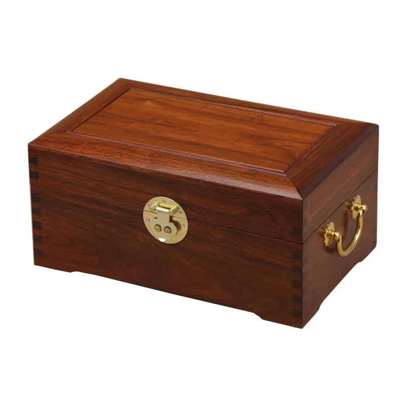 Mahogany jewelry box, rosewood solid wood, gold and silver jewelry storage box, jewelry retro collection wooden box.
Mahogany jewelry box, rosewood solid wood, gold and silver jewelry storage box, jewelry retro collection wooden box.