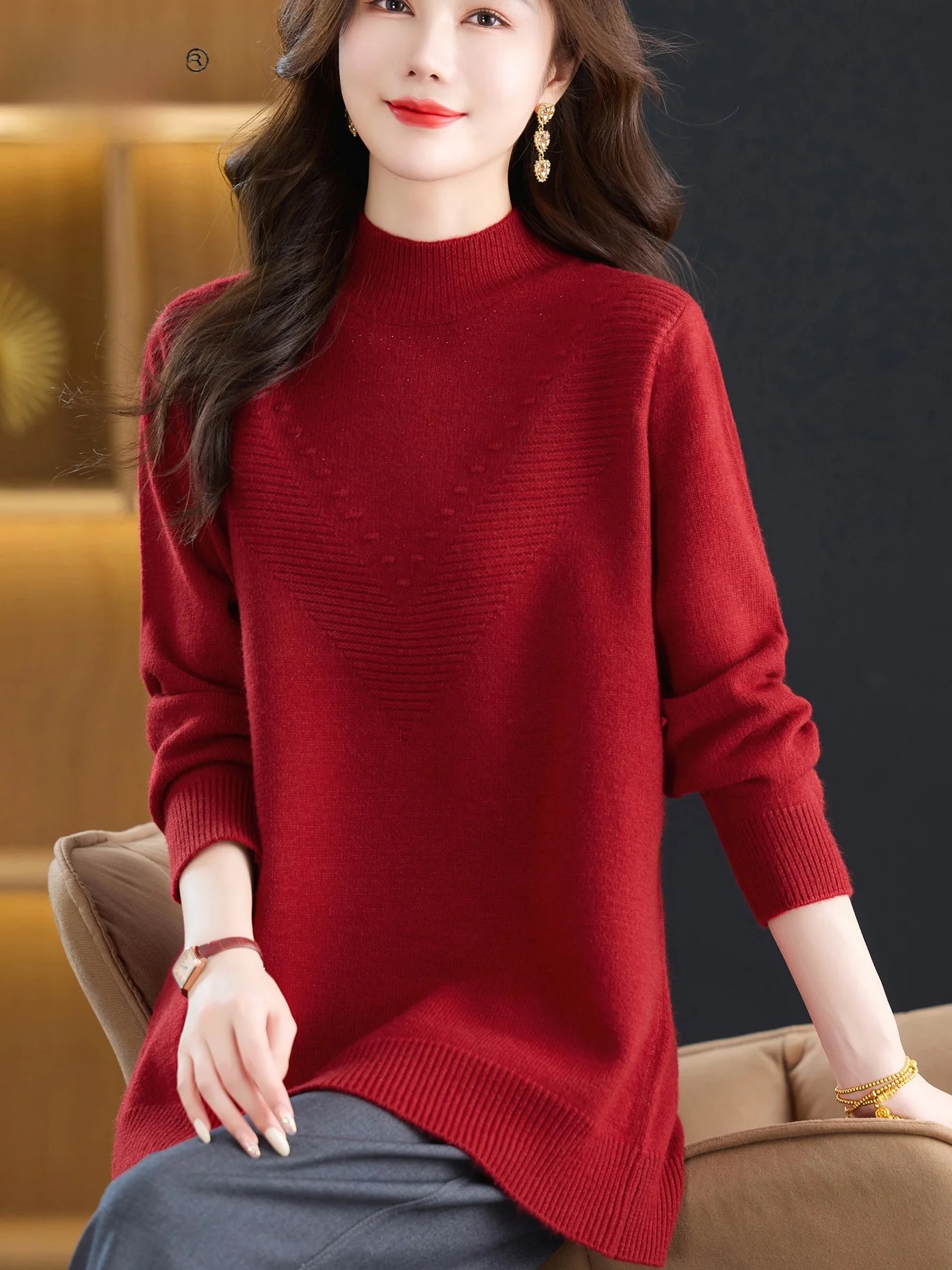 Осенне-зимний женский вязаный топ свободного покроя, удобная основа, теплый топ Sle ly Faion
Осенне-зимний женский вязаный топ свободного покроя, удобная основа, теплый топ Sle ly Faion