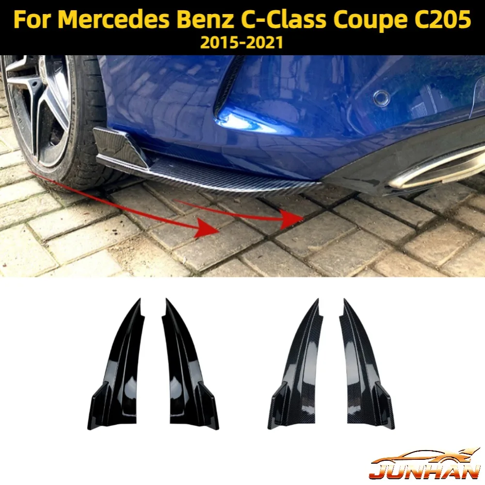Car Rear Bumper Canard Side Corner Splitters For Mercedes Benz C-Class Coupe C205 2015-2021 Rear Bumper Side Canards
Car Rear Bumper Canard Side Corner Splitters For Mercedes Benz C-Class Coupe C205 2015-2021 Rear Bumper Side Canards