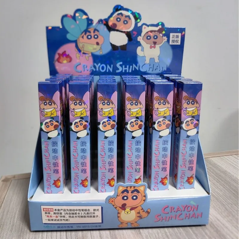 24pcs Crayon Shinchan Cartoon Anime Gift Neutral Pen Surprise Box Signature Pen Student Learning Supplies Stationery Wholesale
24pcs Crayon Shinchan Cartoon Anime Gift Neutral Pen Surprise Box Signature Pen Student Learning Supplies Stationery Wholesale