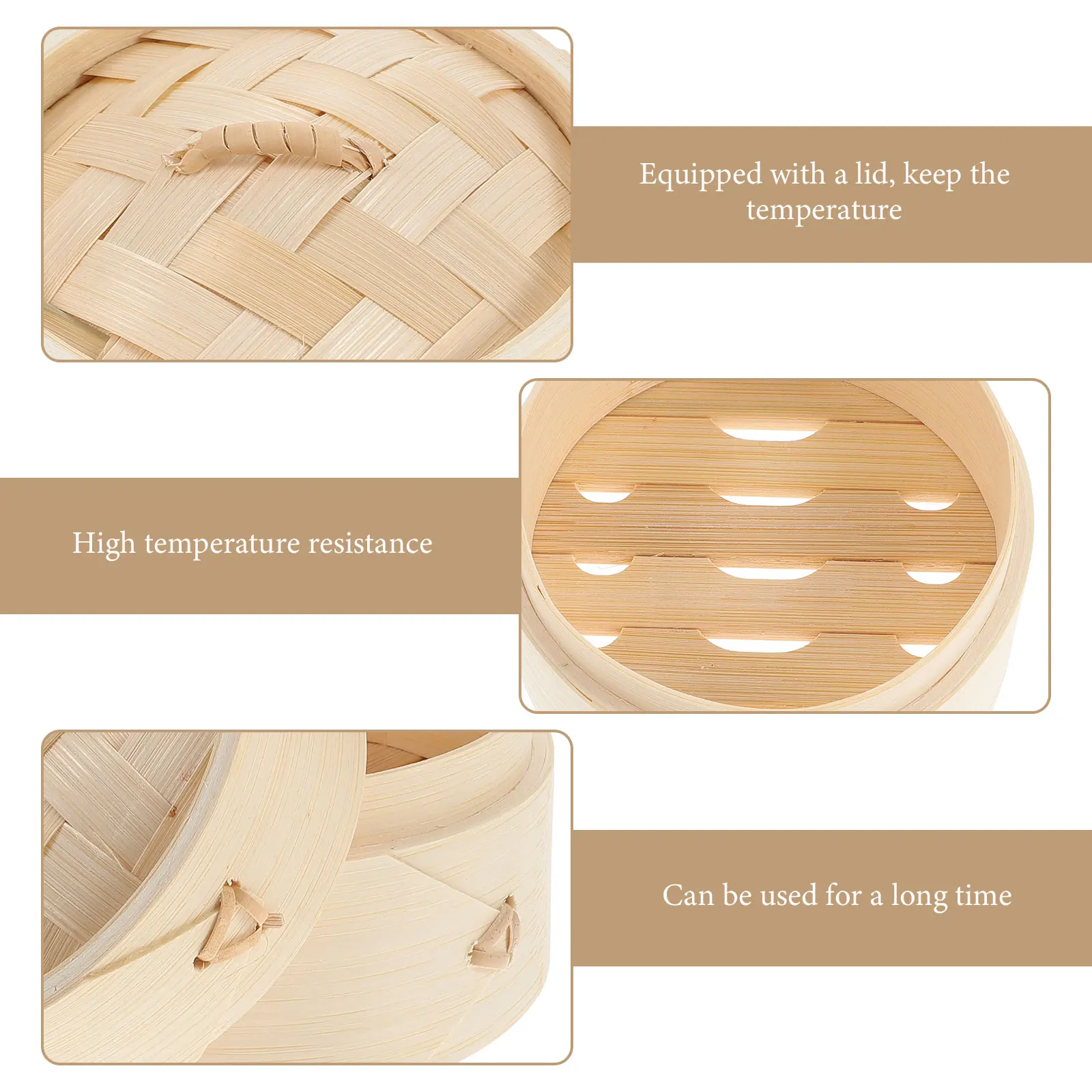 1 set Bamboo Steamer Basket Kitchen Accessory for Rice Eggs Potatoes Corn Food Cooking Utensils Household Bamboo Steamer
1 set Bamboo Steamer Basket Kitchen Accessory for Rice Eggs Potatoes Corn Food Cooking Utensils Household Bamboo Steamer