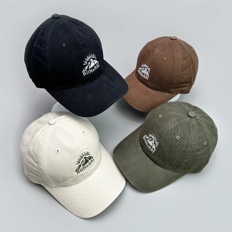Korean Retro Mountain embroidery Snapback Caps New Men Women Sunshade Baseball Hats Breathable Versatile Fashion Harajuku Style
Korean Retro Mountain embroidery Snapback Caps New Men Women Sunshade Baseball Hats Breathable Versatile Fashion Harajuku Style