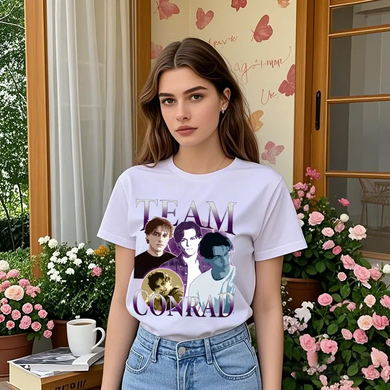 Team Connie Baby Fans Merch T-Shirt Conrad Fisher Cotton Round Neck Tee 2025 TV Series Inspired Gift Fan Harajuku Kawaii Clothes
Team Connie Baby Fans Merch T-Shirt Conrad Fisher Cotton Round Neck Tee 2025 TV Series Inspired Gift Fan Harajuku Kawaii Clothes