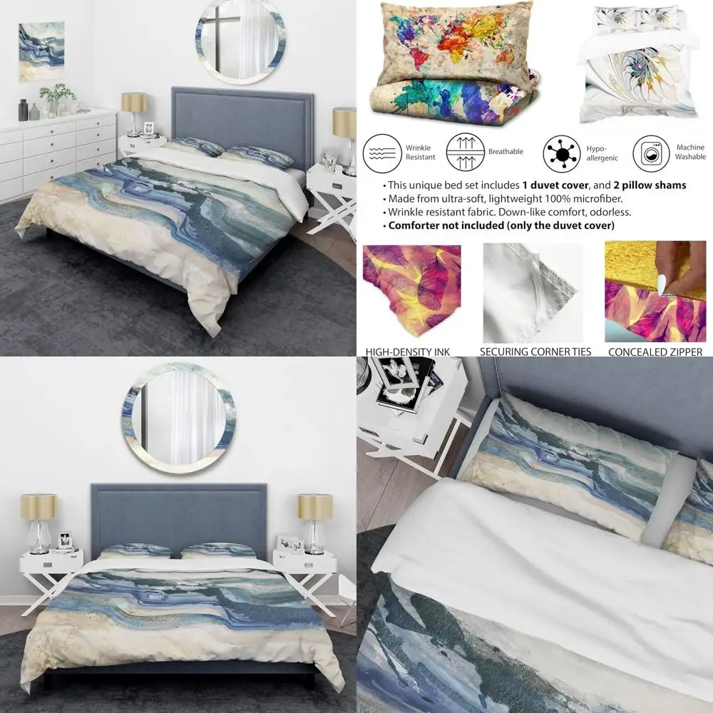 Комплект пододеяльников с абстрактными прибрежными волнами, комплект из 3 предметов морского постельного белья, всесезонный синий
Комплект пододеяльников с абстрактными прибрежными волнами, комплект из 3 предметов морского постельного белья, всесезонный синий