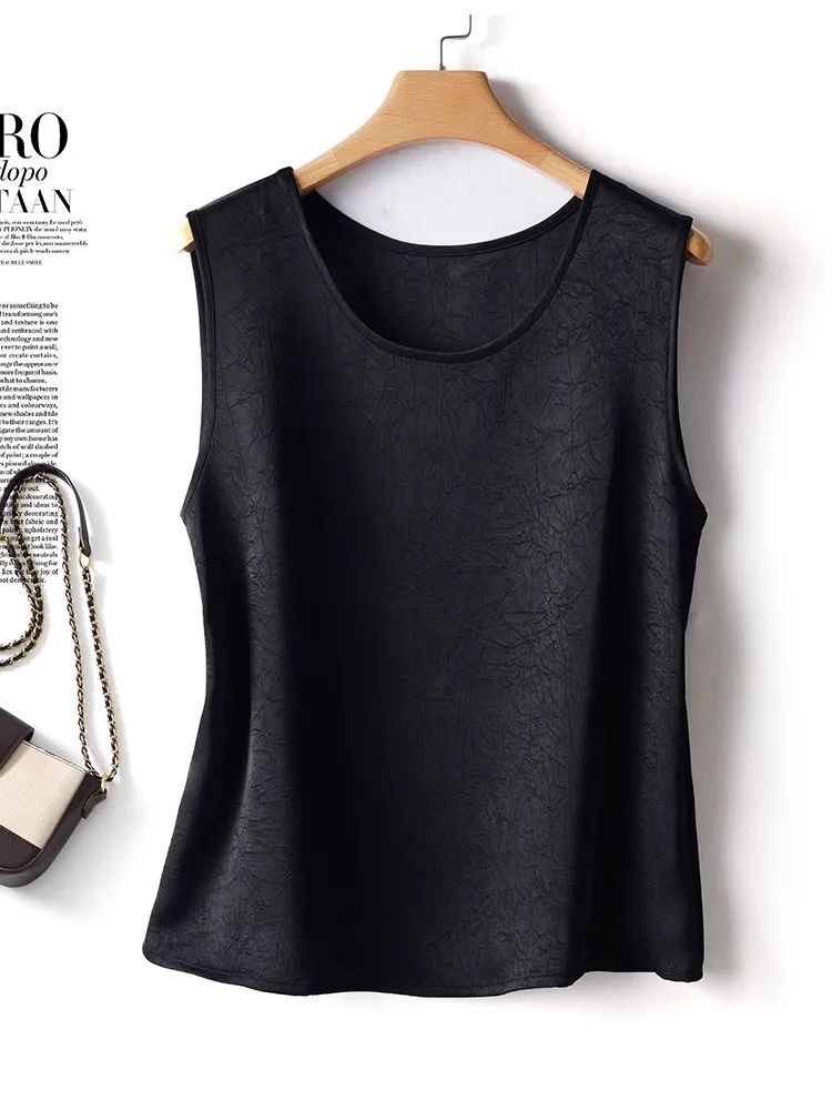 Шелковая вышитая женская майка свободного кроя с круглым вырезом для ношения под одеждой, в комплекте с костюмом, винтажный стиль
Шелковая вышитая женская майка свободного кроя с круглым вырезом для ношения под одеждой, в комплекте с костюмом, винтажный стиль