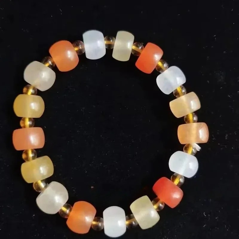 New Design Women Party Jade Bracelet Colorful Candy-colored High-quality Gold-rimmed Jade Bracelet
New Design Women Party Jade Bracelet Colorful Candy-colored High-quality Gold-rimmed Jade Bracelet