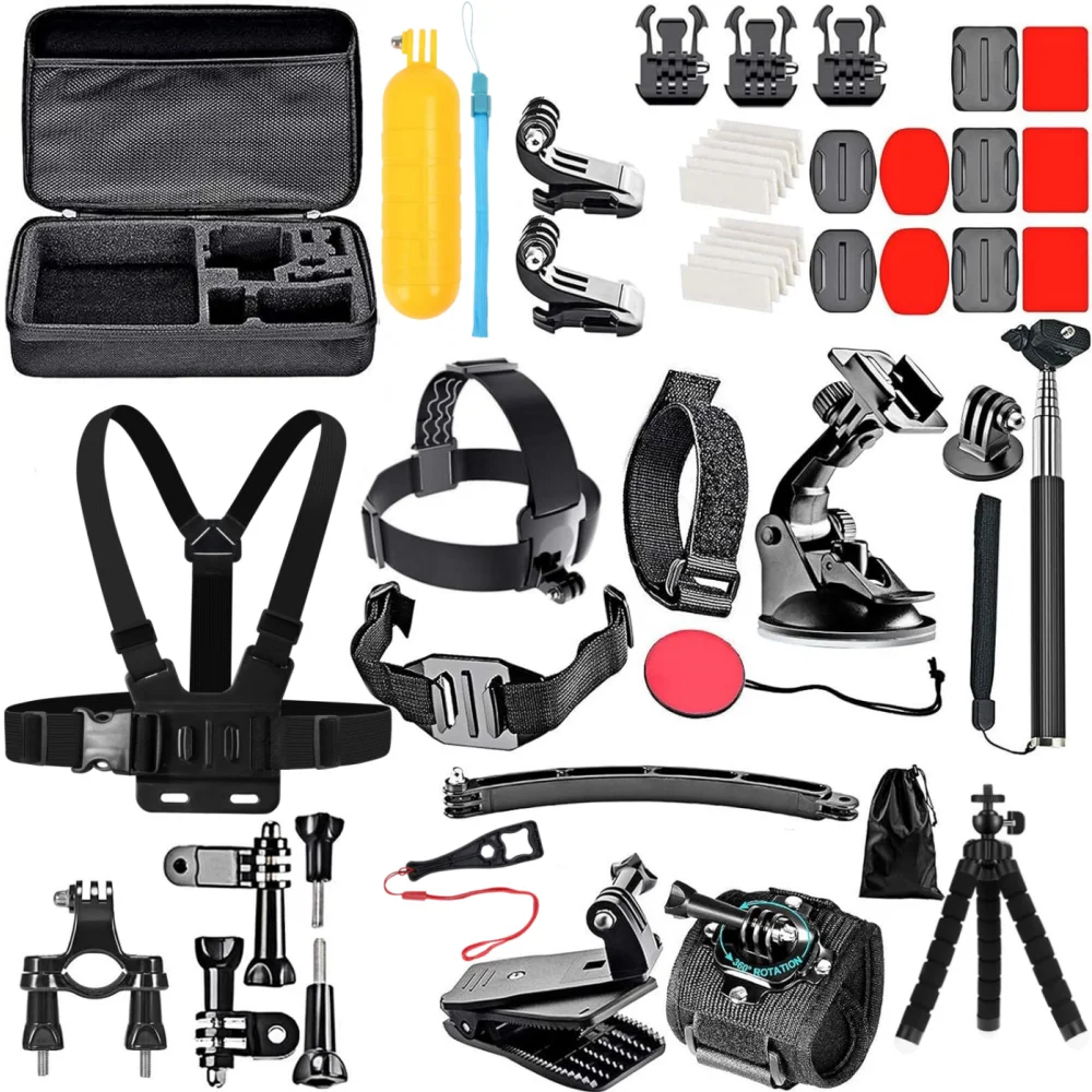 Action Camera Accessory Kit Sets 50 in 1 for GoPro Hero 13 12 11 10 Insta360 X5 DJI Osmo Action 6 5Pro Cameras Accessories Set
Action Camera Accessory Kit Sets 50 in 1 for GoPro Hero 13 12 11 10 Insta360 X5 DJI Osmo Action 6 5Pro Cameras Accessories Set