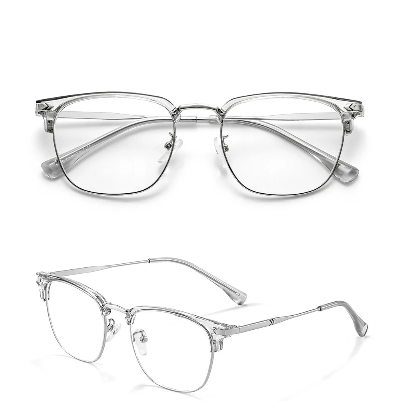 Men's Photochromic Prescription Glasses - Titanium Half-Frame, Anti-Blue Light Lenses, Custom Myopia (-10.0 to +6.0) & UV400
Men's Photochromic Prescription Glasses - Titanium Half-Frame, Anti-Blue Light Lenses, Custom Myopia (-10.0 to +6.0) & UV400