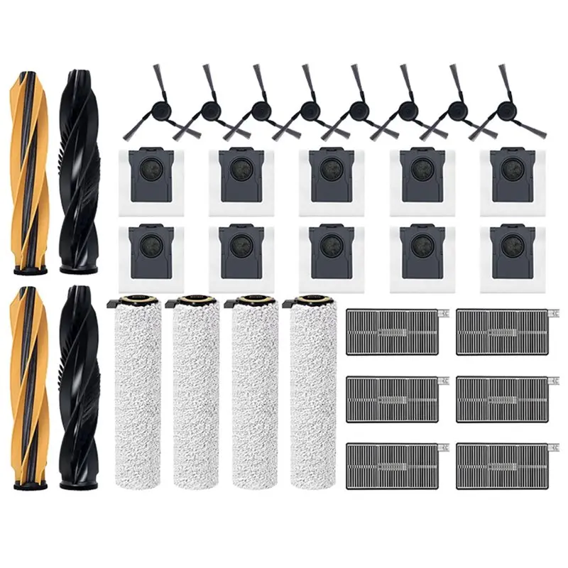 ABBK-For Dreame X50 Pro/Aqua10 Ultra Replacement Parts-Main Roller, Side Brush& Filter For Vacuum Cleaner
ABBK-For Dreame X50 Pro/Aqua10 Ultra Replacement Parts-Main Roller, Side Brush& Filter For Vacuum Cleaner