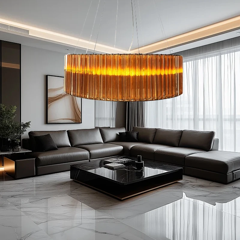 Italian Design Luxury Amber Glass Ceiling Chandeliers above Dining Table Round Decoration Modern Room Lustres Hanging Lamp
Italian Design Luxury Amber Glass Ceiling Chandeliers above Dining Table Round Decoration Modern Room Lustres Hanging Lamp