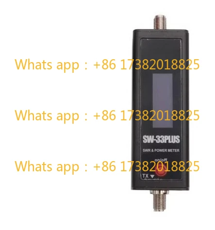 SW-33 Plus VHF/UHF 100W POWER 125-525 MHz Mini RF Power & SWR Meter and Easy to Install Handheld Radio
SW-33 Plus VHF/UHF 100W POWER 125-525 MHz Mini RF Power & SWR Meter and Easy to Install Handheld Radio