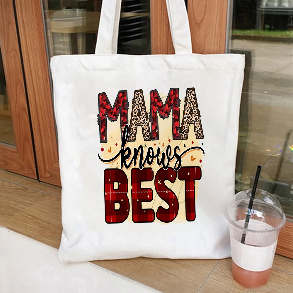 Mama Knows Best Leopard Plaid Canvas Tote Bag Reusable Handbag For Mom Mother’s Day Daily Shopping Use
Mama Knows Best Leopard Plaid Canvas Tote Bag Reusable Handbag For Mom Mother’s Day Daily Shopping Use