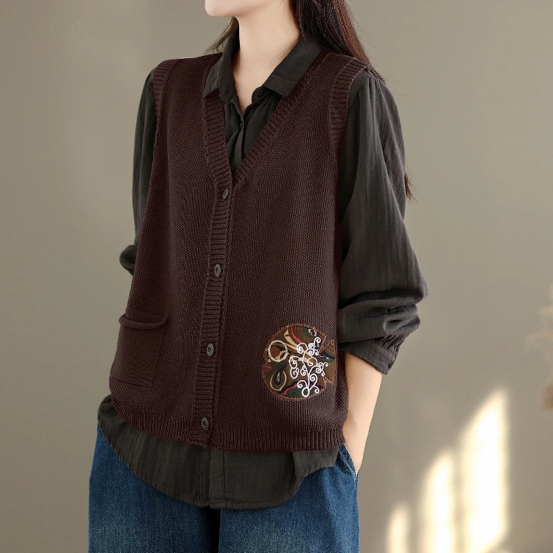 ort Knitted Sweater Vest Women's Loose Fit Outerwear Korean Sle Versatile Spring Autumn Layering Retro New Arrival
ort Knitted Sweater Vest Women's Loose Fit Outerwear Korean Sle Versatile Spring Autumn Layering Retro New Arrival