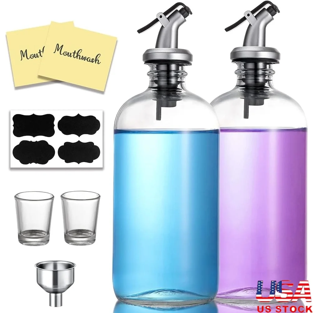 Набор стеклянных диспенсеров для полоскания рта на 16 унций с носиками, стеклянные воронки, этикетки, многоразовые бостонские круглые, экологически чистые для ванной комнаты
Набор стеклянных диспенсеров для полоскания рта на 16 унций с носиками, стеклянные воронки, этикетки, многоразовые бостонские круглые, экологически чистые для ванной комнаты