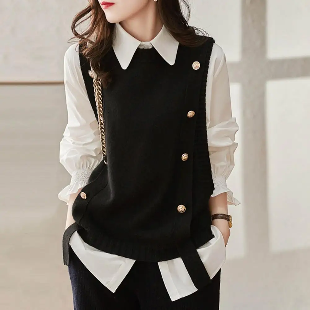 Women Polyester Vest Stylish Women's Sleeveless Knit Vest for Autumn Winter Fashion Soft Round Neck Tank Top Retro for Ladies
Women Polyester Vest Stylish Women's Sleeveless Knit Vest for Autumn Winter Fashion Soft Round Neck Tank Top Retro for Ladies
