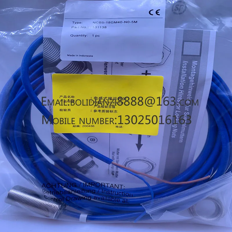 Brand new and original UGB-18GM50-255-2E3-150MM-V15-Y Ultrasonic sensor One year warranty
Brand new and original UGB-18GM50-255-2E3-150MM-V15-Y Ultrasonic sensor One year warranty