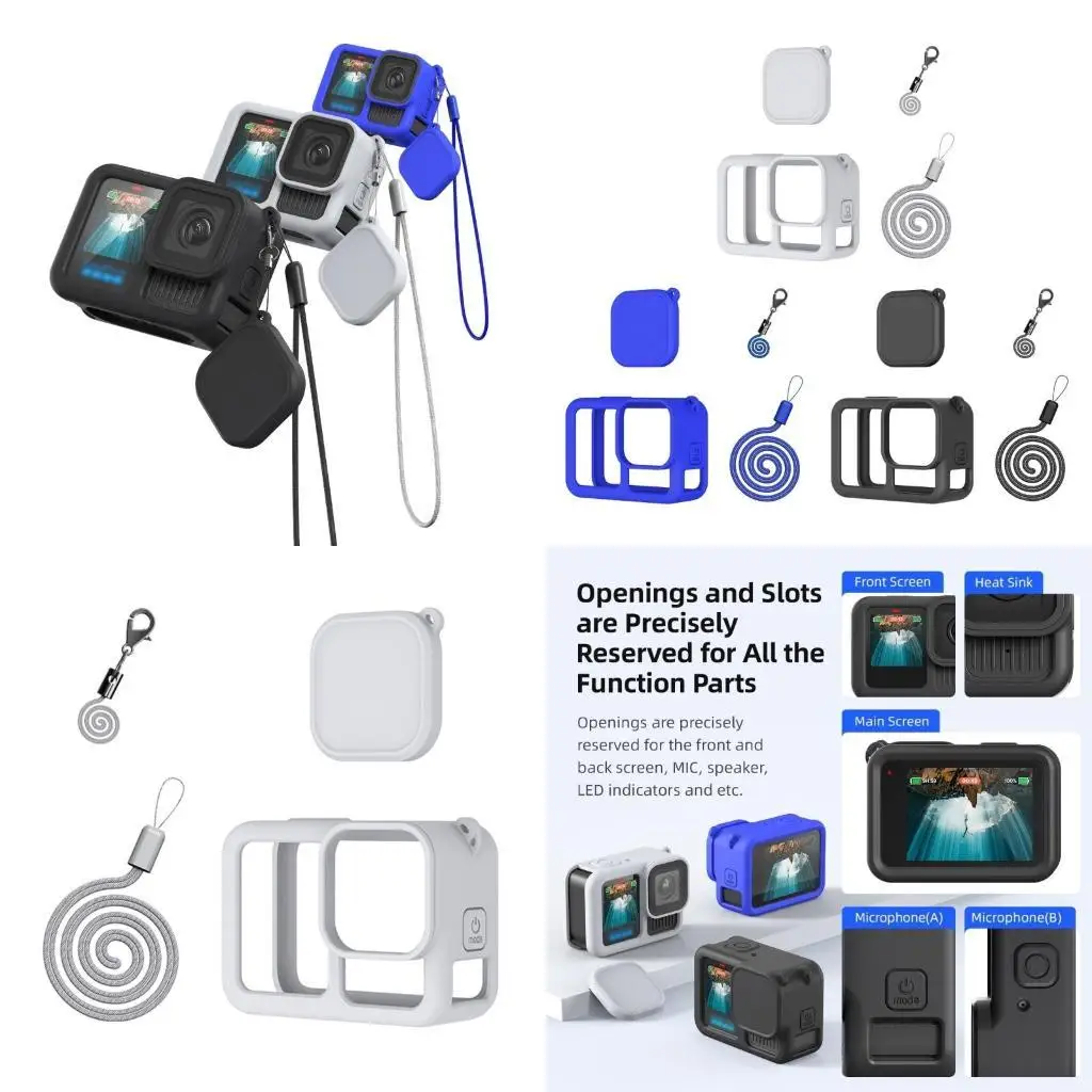 31BA Silicone Protective Case Lens Guard For Action Camera and Lens Protectors
31BA Silicone Protective Case Lens Guard For Action Camera and Lens Protectors