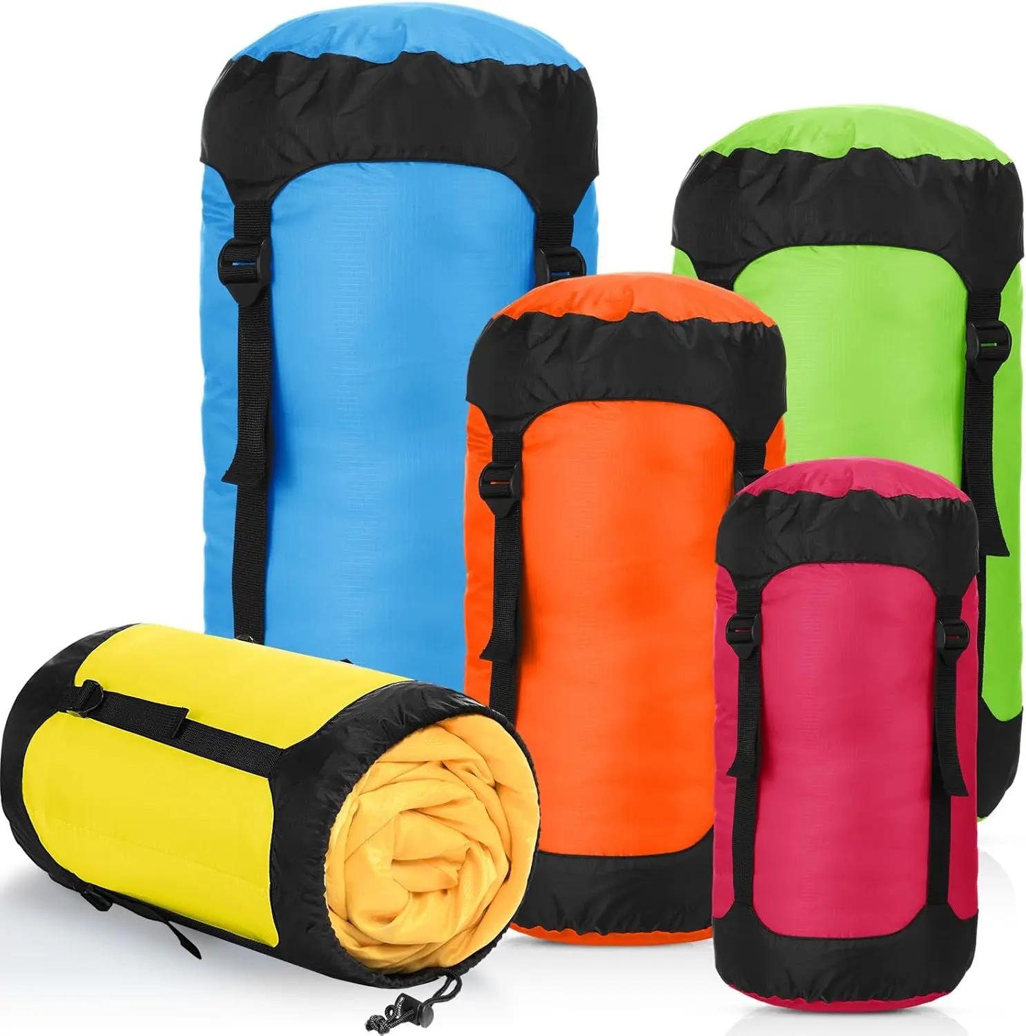 5 Pack Lightweight Compression Sacks 5L to 35L Water Resistant Space Saving Storage for Sleeping Bag Camping Hiking
5 Pack Lightweight Compression Sacks 5L to 35L Water Resistant Space Saving Storage for Sleeping Bag Camping Hiking