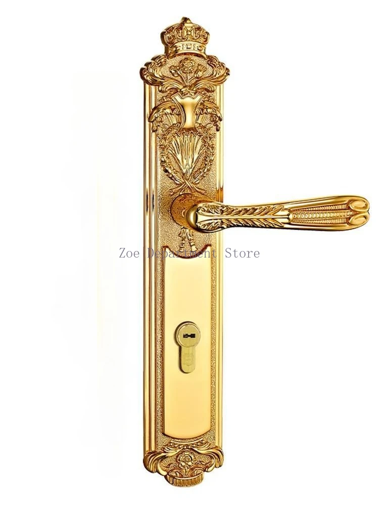 Luxury Brass Gate Lock Europen Entrance Door Locks Golden Handle Lockset Bedroom Security Locksets Multi Color for Option
Luxury Brass Gate Lock Europen Entrance Door Locks Golden Handle Lockset Bedroom Security Locksets Multi Color for Option