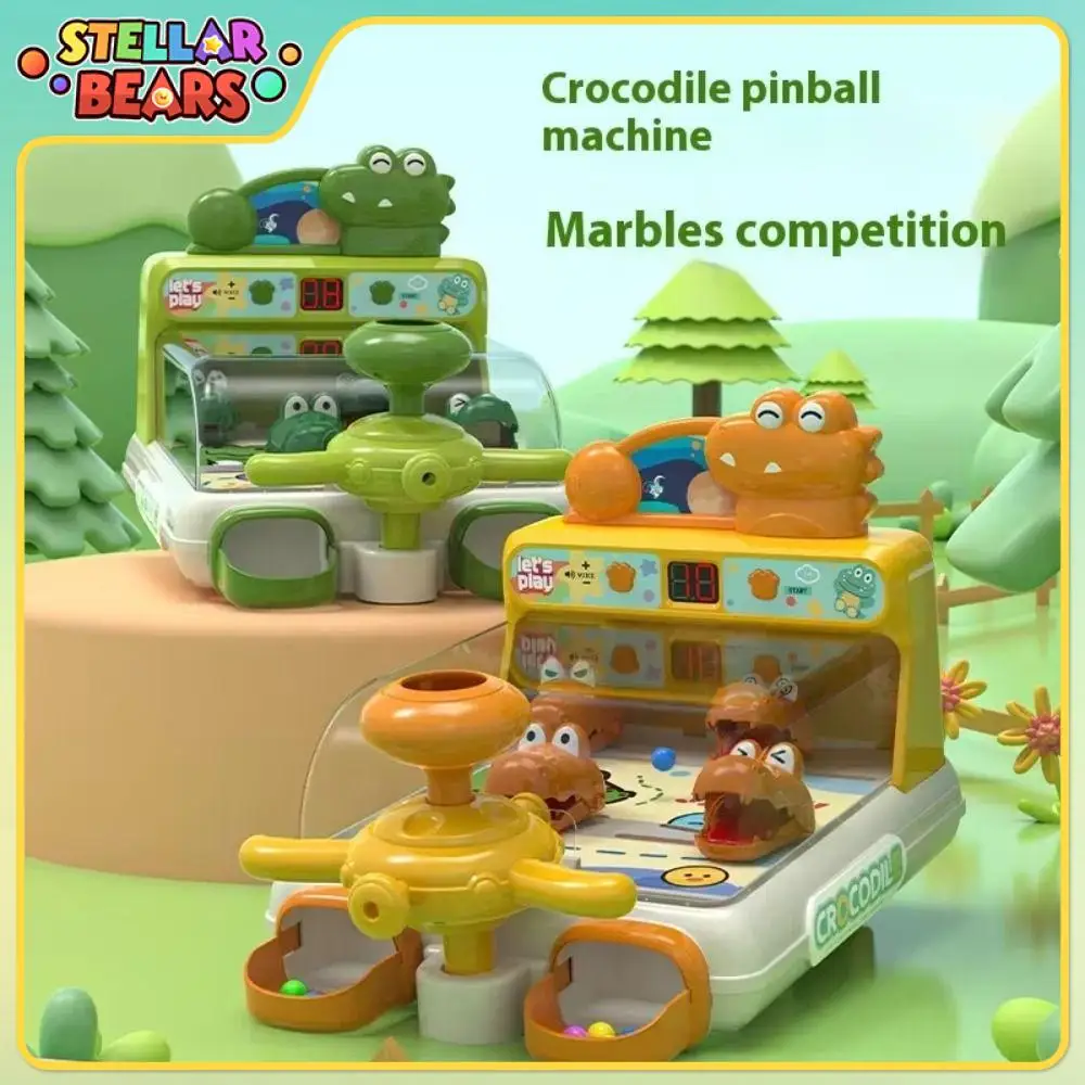 Pinball Crocodile Table Marbles Game Electric Pinball Shooting Machine Children's Toys Scoring Athletics Competition Marbles Toy
Pinball Crocodile Table Marbles Game Electric Pinball Shooting Machine Children's Toys Scoring Athletics Competition Marbles Toy
