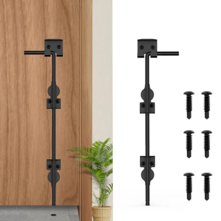 18" Cane Bolt Heavy-Duty Drop Rod for Gate, Heavy Duty Gate Latch for Wooden Fence Metal Gates, Vinyl Fence Gate Land Latch, Fl
18" Cane Bolt Heavy-Duty Drop Rod for Gate, Heavy Duty Gate Latch for Wooden Fence Metal Gates, Vinyl Fence Gate Land Latch, Fl